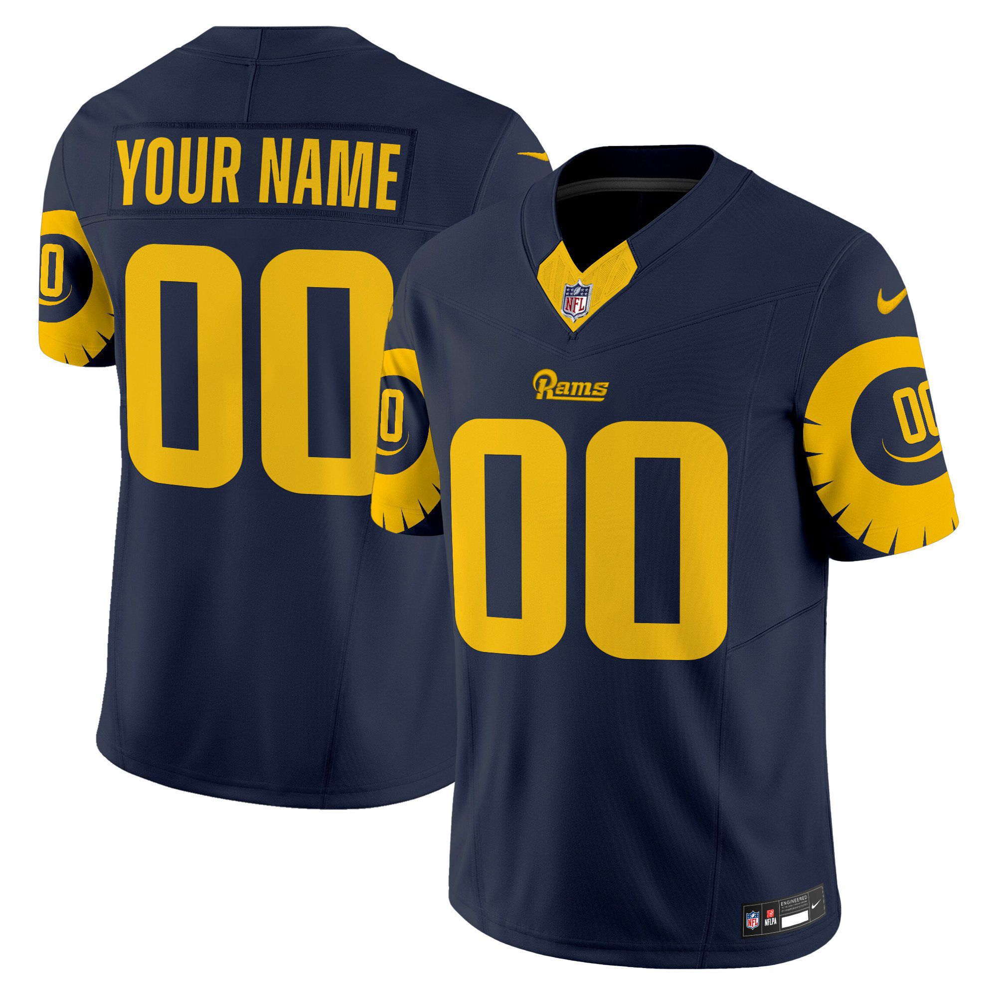 Men Los Angeles Rams Drak Blue 2024 Nike Special Vapor Limited Custom NFL Jersey->customized nfl jersey->Custom Jersey
